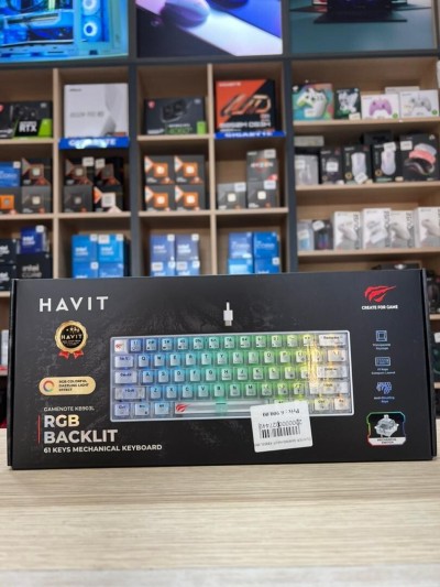 CLAVIER GAMING HAVIT KB903L MECANIQUE ( TRANS GREEN )