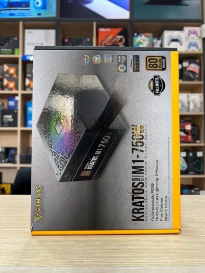 ALIMENTATION GAMDIAS KRATOS M1 750WAT 80+ BRONZE RGB