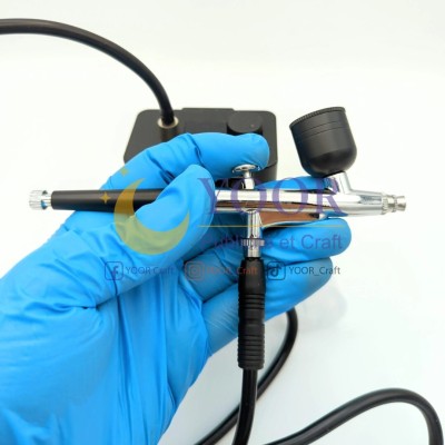 aérographe avec compresseur rechargeable ايروغراف مع ضاغط هواء محمول