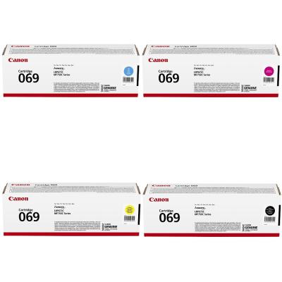 Pack de Toners Authentiques Canon 069 Compatibles avec les imprimantes Canon LBP673, MF752, MF754