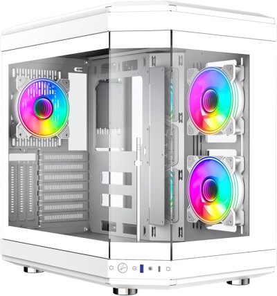 Boîtier GAMEMAX HYPE WHITE Boîtier PC Gaming Blanc RGB Mid-Tower ATX Neuf