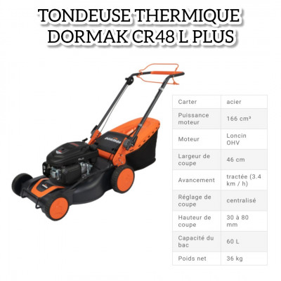 Tondeuse thermique domark cr48 L plus