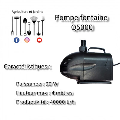 Pompe fontaine Q5000 