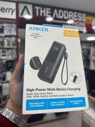 Power Bank Batterie Externe Anker Zolo (25K, 165 W, câble intégré + câble