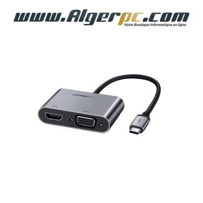 Adaptateur Convertisseur UGREEN USB C Vers HDMI VGA USB-A 3.0 USB-C PD