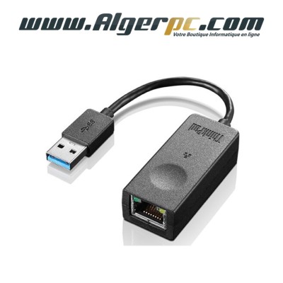 Adaptateur convertisseur Lenovo ThinkPad USB 3.0 vers RJ45 noir
