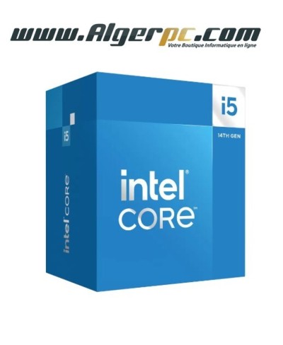 Processeur Intel Core i5 14500 (14C/20T, 24 Mo de cache, 5.00 GHz, 154W de TDP.)