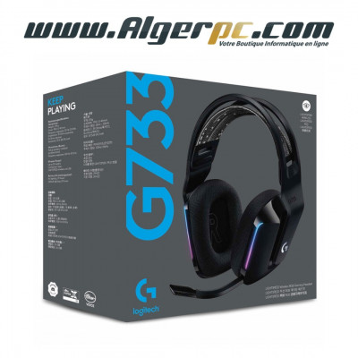 Casque ( ecouteurs / headset ) Logitech G733 LightSpeed sans Fil/Noir