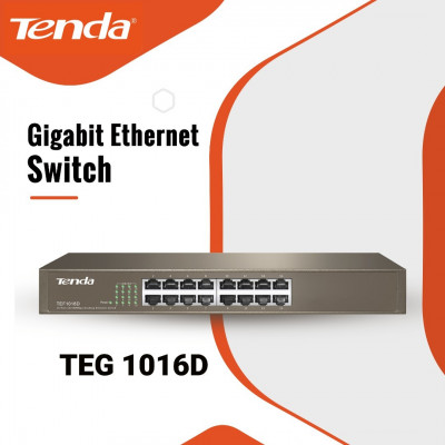Switch Tenda 16 Port TEG1016D Gigabite Ethernet