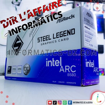 DIR L'AFFAIRE !! ASRock Intel Arc B580 Steel Legend 12GB OC Graphics Card
