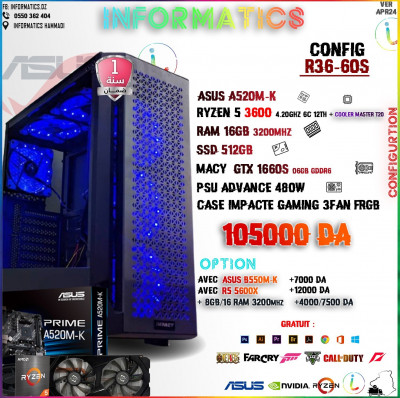 CONFIG GAMER RYZEN 5 3600 / GTX 1660SUPER / 16GB RAM DDR4 3200MHZ