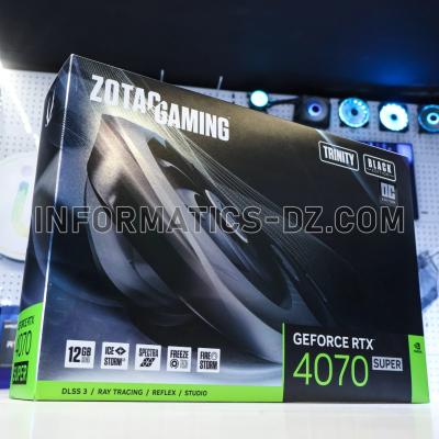 ZOTAC GAMING GeForce RTX 4070 SUPER Trinity OC Black Edition 12GB GDDR6X