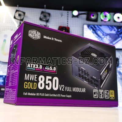 ALIMENTATION Cooler Master MWE Gold 850-V2 Power Supply | 80 Plus Gold 850W Fully Modular