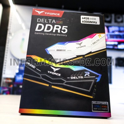 T-FORCE DELTA RGB DDR5 6000MHz 64GB (2x32GB) CL38