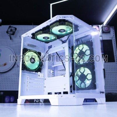 case GearMaster GM-21 : Micro-ATX, ARGB Fans, 240mm Water Cooling Support