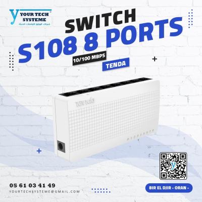 Switch TENDA S108 Commutateur réseau 8 Ports 10/100 Mbps