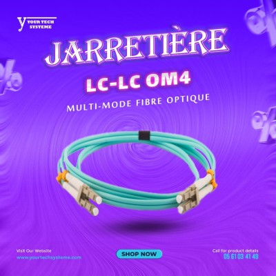 Jarretière Fibre Optique LC-LC Multi-Mode OM4