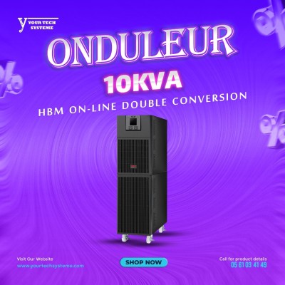 Onduleur HBM UPSCYE10K 10KVA / On-Line Double Conversion Format Tour