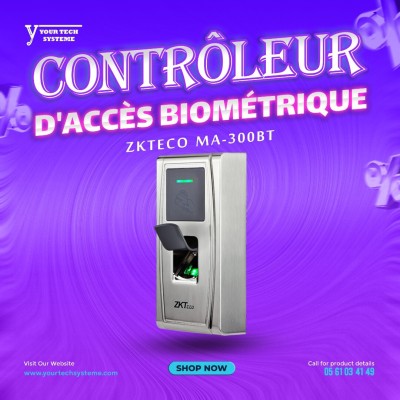 Contrôleur d'accès biométrique ZKTeco MA-300BT