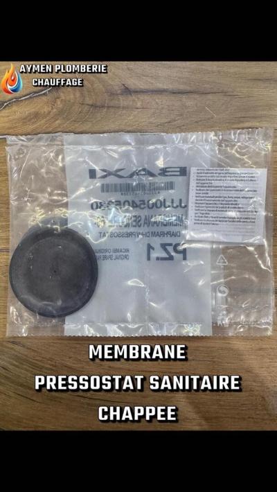 MEMBRANE PRESSOSTAT SANITAIRE BAXI