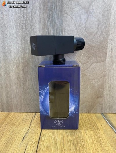 ROBINET ABLUTION 15X15 FLR CARRE NOIR 