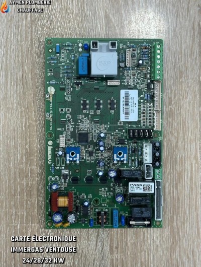 CARTE ÉLECTRONIQUE IMMERGAS VENTOUSE 24/28/32kw