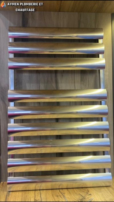 SECHE LINGE ALUMINIUM CHROME MEZZALUNA 800/450 R2000