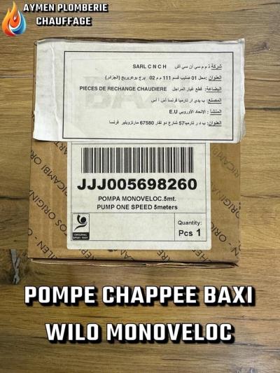 POMPE CHAPPEE BAXI WILO MONOVELOC 