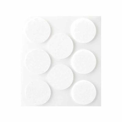 TAMPONS FEUTRE ADHÉSIFS SYNTHÉTIQUES 27X3mm BLANC et MARRON  INOFIX ART: 4073-2-4 + {1 BLISTER 8pc}