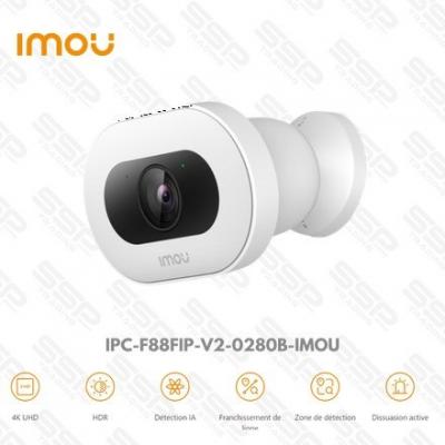 IMOU Camera, Wi-Fi Knight 4K Camera 8MP 2.8mm (107) fixed lens,IPC-F88FIP-V2-0280B-IMOU