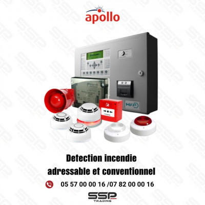 Centrales et détecteurs anti incendie et accessoires adressable et conventionnel APOLLO