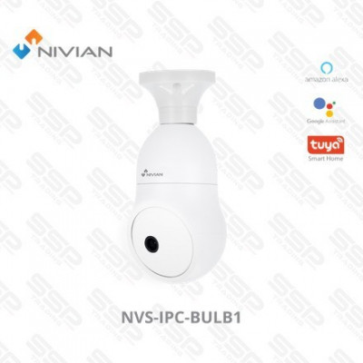 Caméra NIVIAN Wi-Fi 2K type lampe avec IA