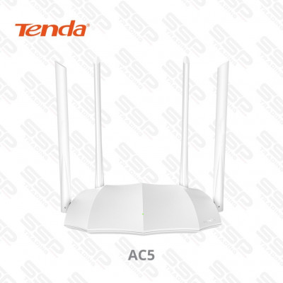 Tenda AC5, AC1200 Dual Band WiFi Router, Support Fiber Internet, 2.4GHz and 5GHz, 