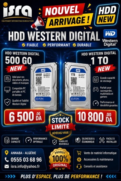 أقراص-صلبة-disque-dur-1t-et-500go-western-digital-new-عنابة-الجزائر