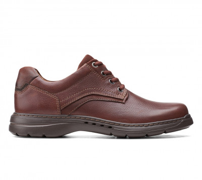 CLARKS Un BrawleyPace Mahogany Leathe