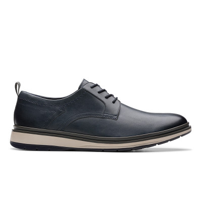 CLARKS Chantry Lo Navy Leather