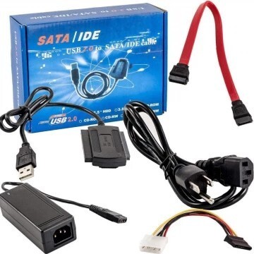 ADAPTATEUR USB TI IDE SATA BLEU