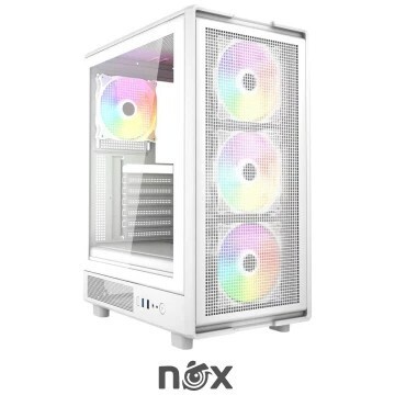 BOITIER NOX APEX FLOW WHITE ARGB