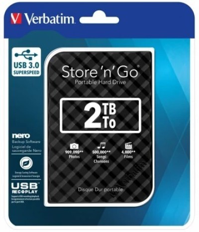 DISQUE DUR EXTERNE VERBATIM STORE 'N' GO 2TB