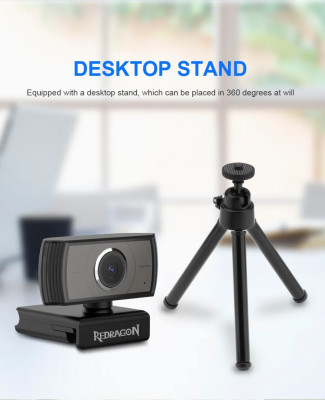 Webcam Redragon APEX GW900 1080P 30 FPS Webcam with Clip on stand