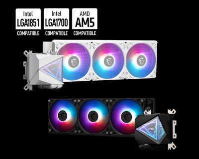 WATERCOOLING MSI I360 WHITE/BALCK