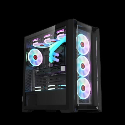 BOITIER GAMEON Vortex Midnight +4 FANS ARGB / BLACK