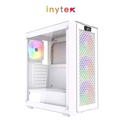 Boitier NOX FUSION NEXUS + 4Pcs Fans RGB Gaming White