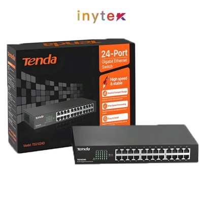TENDA SWITCH ETHERNET GIGABIT À 16 PORTS / 24 PORTS TEG1016D / TEG1024D