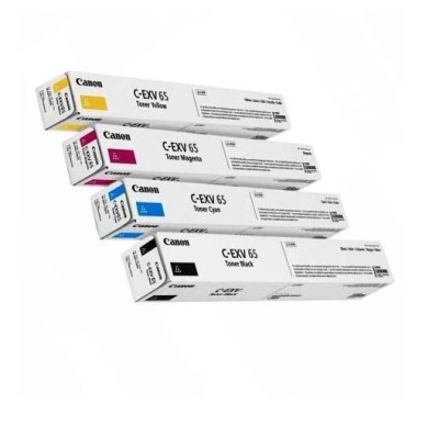 PACK TONER CANON C-EXV 65 B-Y-M-C ORIGINAL POUR COPIEUR CANON IR3326I