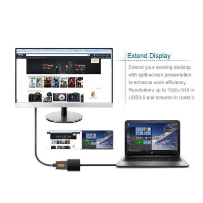 ADAPTATEUR USB3.0 TO VGA FEMELLE