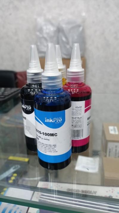 PACK ENCRE 4  COULEURS EPSON 100ML INKPRO