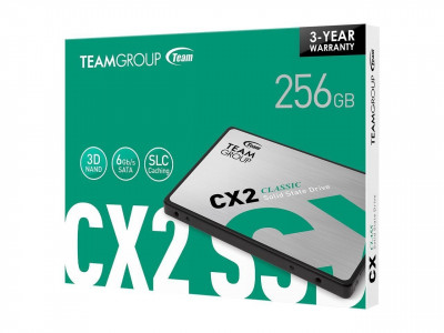 DISQUE DUR SSD SATA 2.5" TEAMGROUPE 256 G.O GX2 TG 3D NAND 6GB/S 