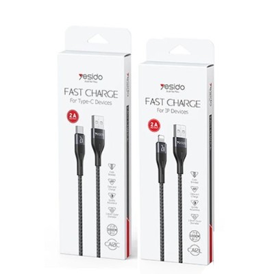 CABLE YESIDO USB TO TYPE- C  2A CA121C