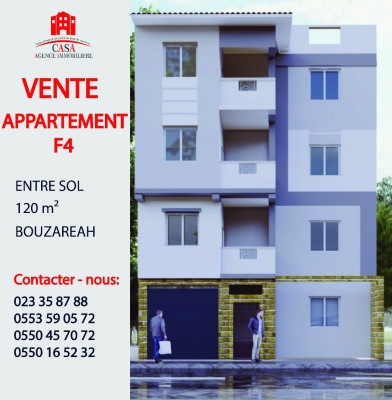 Vente Appartement F4 Alger Bouzareah